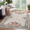 Washable Vintage Floral Print Living Room Rugs, Soft Non Slip Oriental Bedroom Carpet, Large Home Decor Rugs - 2 of 4