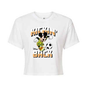 Women's - Disney - Kickin Back Cropped Graphic T-Shirt - 1 of 4