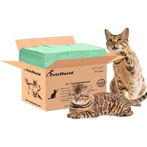 PETSWORLD Multi Cat Pad Refills for Cats Breeze Litter System, Ultra-Absorbent, Quick Dry - 1 of 4