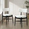 NicBex Mid Century Modern Dining Chairs Set of 2 with Upholstered Seat and Back,Stylish Accent Chairs for Dining Room,Kitchen,Office - 2 of 4