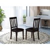 HomeStock 2 Kitchen Dining Chair 38"H x 18"W x 18"L - Solid Wood Seat Cappucino - 2 of 3