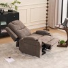 Power Lift Recliner Chair, Upholstered Accent Chair with 8-Point Vibrating Massage & Heating, Cup Holders, Side Pockets -ModernLu - 2 of 4