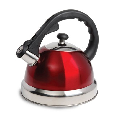 Megachef 3l Stovetop Whistling Kettle - Red : Target