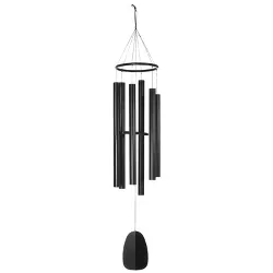 Woodstock Chimes Signature Collection, Bells of Paradise, 68'' Black Wind Chime BPK68
