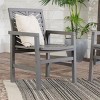 Modern Chevron Design Wood Patio Chairs,Outdoor Recliner Chairs,Sun Loungers,Garden Loungers Set Of 2 -Cuddlewood - 3 of 4