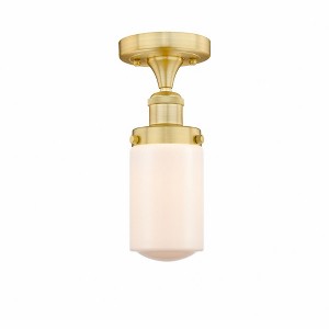 Dover - 1 Light Semi-Flush Mount In Industrial Style-8.25 Inches Tall and 6.5 Inches Wide - 1 of 1