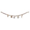CTM Coastal Golden Trucker Hat Chain with Charms - 3 of 3