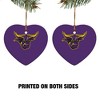 Mankato Primary Logo HeartShaped Porcelain Holiday Christmas Tree Ornament  2.8" - 3 of 4