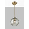 Adesso Camden Pendant Antique Brass: ETL Listed, 9" Glass Shade, 40W, Fabric Cord - image 2 of 3