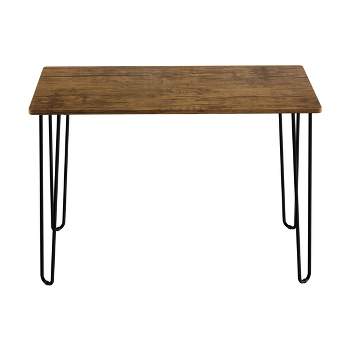 Lavish Home Modern Desk with Hairpin Legs - Modern Industrial Style