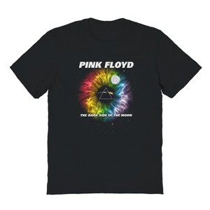 Pink Floyd Men's Rainbow Iris Short Sleeve Graphic Cotton T-Shirt - 1 of 1