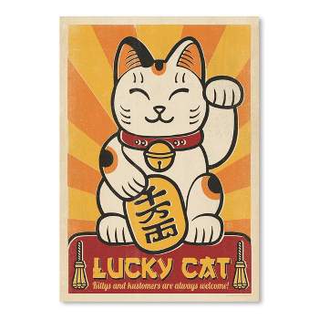 Americanflat Vintage Animal Cat Lucky Cat By Anderson Design Group Poster