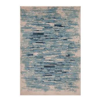 Modern Distressed Abstract Indoor Runner or Area Rug by Blue Nile Mills