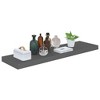 vidaXL Floating Wall Shelves 4 pcs High Gloss Gray 35.4"x9.3"x1.5" MDF - 2 of 4