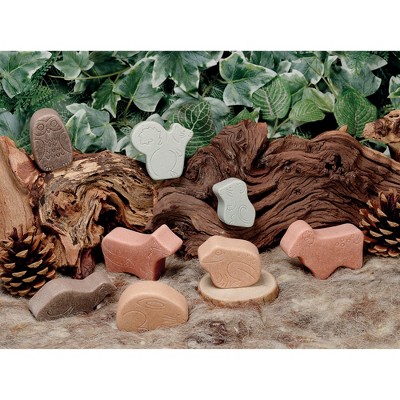 Woodland Animal Figurines Set in Natural Resin Mix