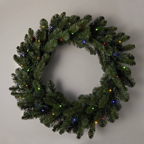 Battery powered pre lit wreath top