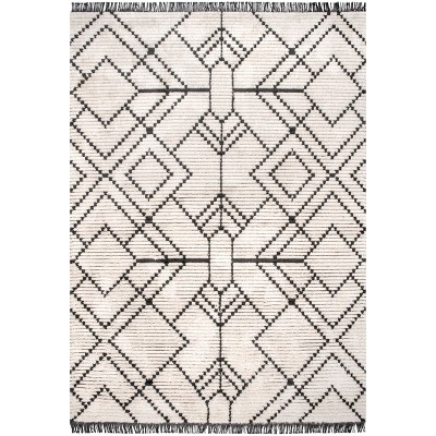 Nuloom Carlina Geometric Shag Fringe Indoor Area Rug