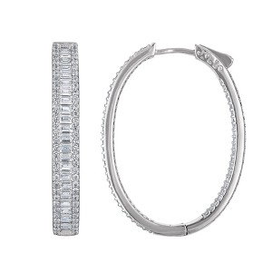Ivy Sharpe Silver Plated Cubic Zirconia Drop Earrings - 1 of 2