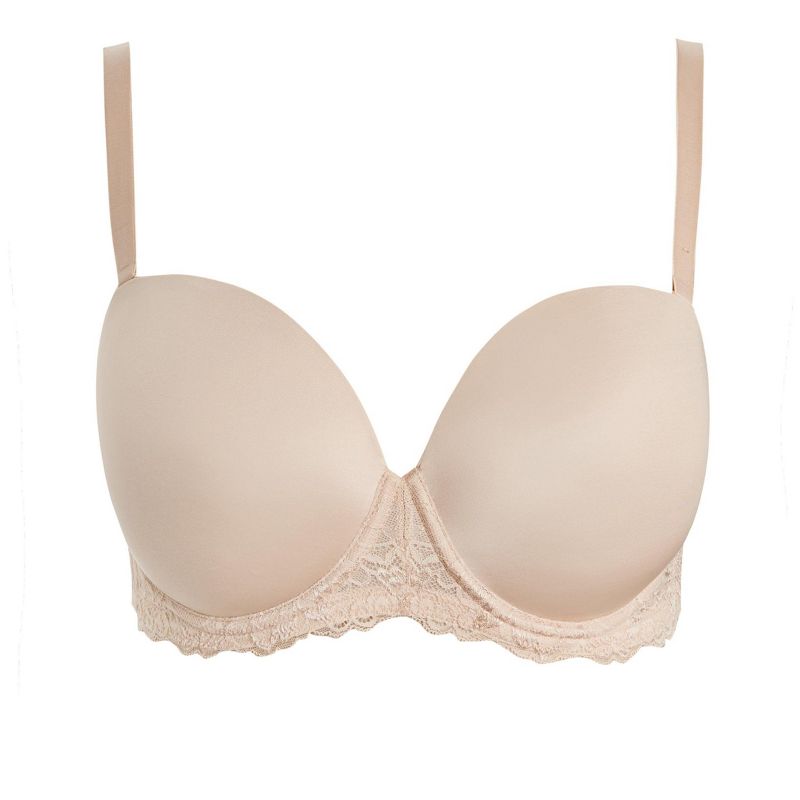 Women's Plus Size Smooth & Chic Multiway Contour Bra - latte | CITY CHIC, 3 of 3