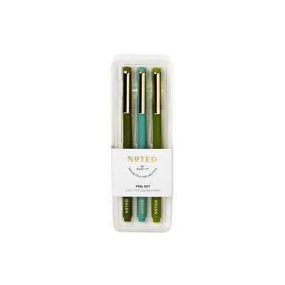 Post-it 3pk Felt Tip Pens - Green