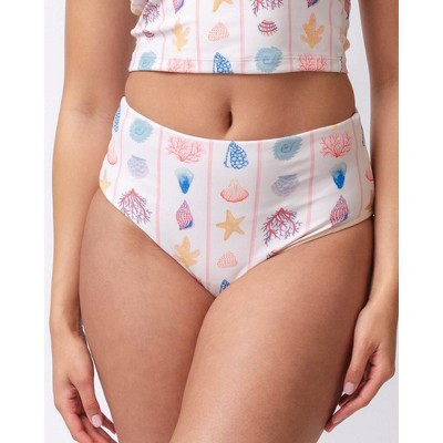 Shell Stripe High-Rise Bottom