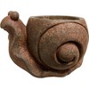 Classic Home and Garden Cement Buddies Indoor/Outdoor Planter with Drainage Hole, Smiling Snail - 2 of 3
