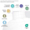 Kumasinova Standard/King Overfilled Pillow,Bed Pillows with 3D Puff Stitch Design,OEKO-TEX Certified Down Pillow for Bed&Couch - 3 of 4