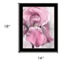 HomeRoots Pink Iris Black Framed Print Wall Art - 3 of 4