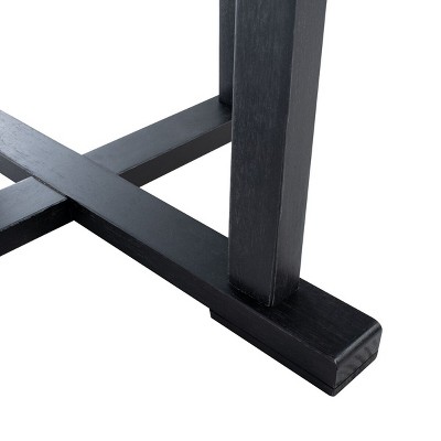 Sunset Terrace Chic Black Eucalyptus 3-Piece Bar Height Bistro Set