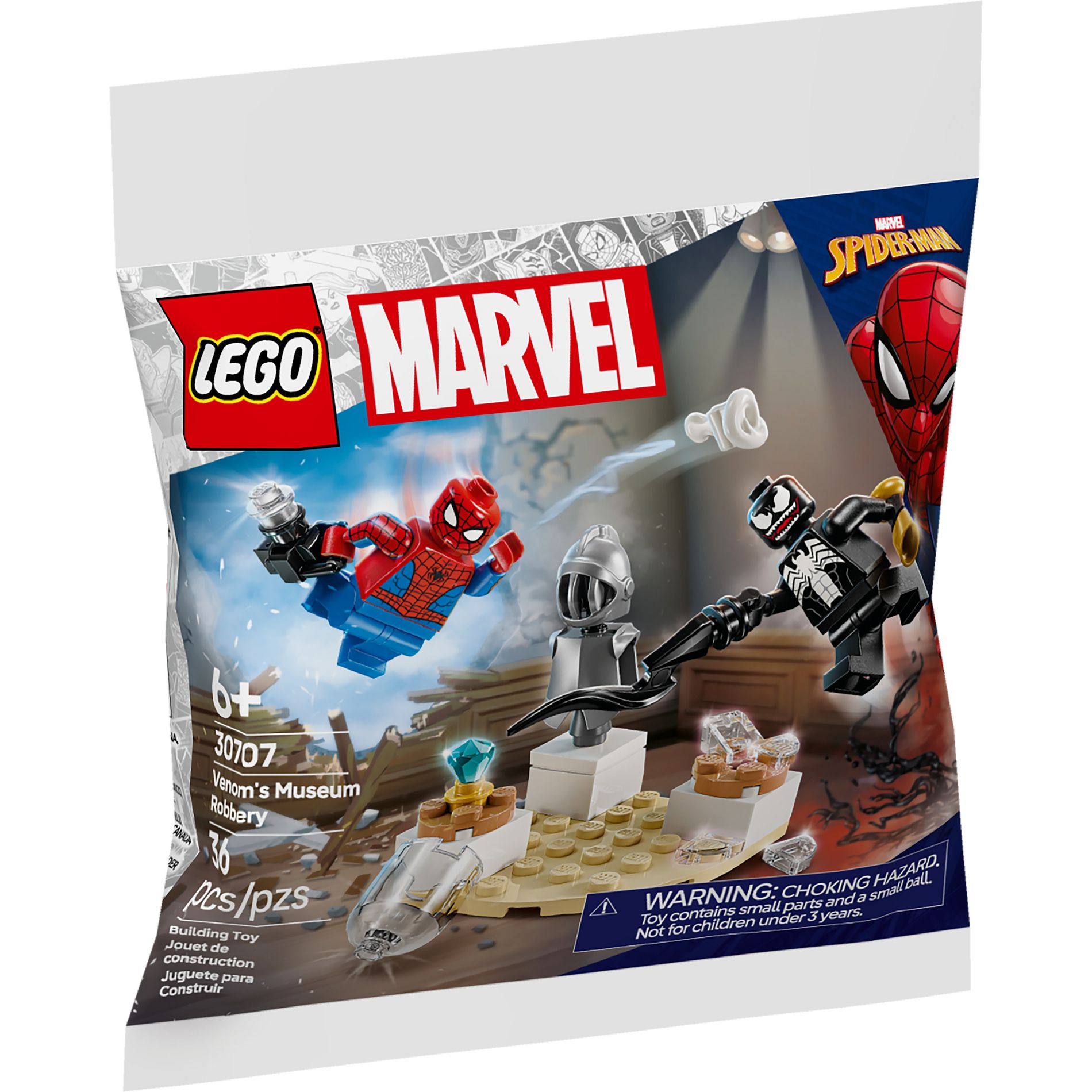 LEGO Marvel Venom's Museum Robbery Building Set 30707