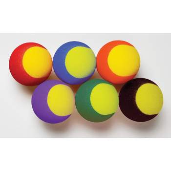 Sportime High Bounce Foam Tennis Trainer Balls, 3-1/2 Inches, Set of 6