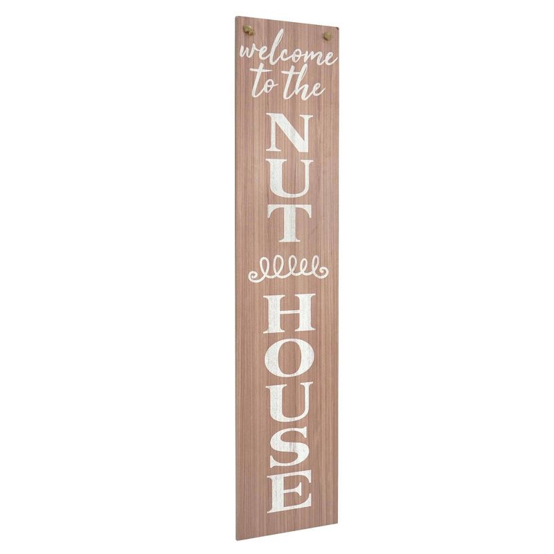 Happy Place Nut House&#39; Double Sided Hanging/Leaning Wall Sign - American Art Decor, 1 of 8