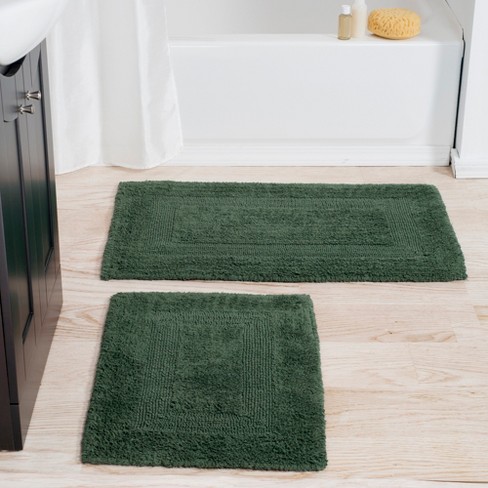 Unique Bargains Soft Machine Washable Bathroom Mat Gradient Green 23x15 :  Target