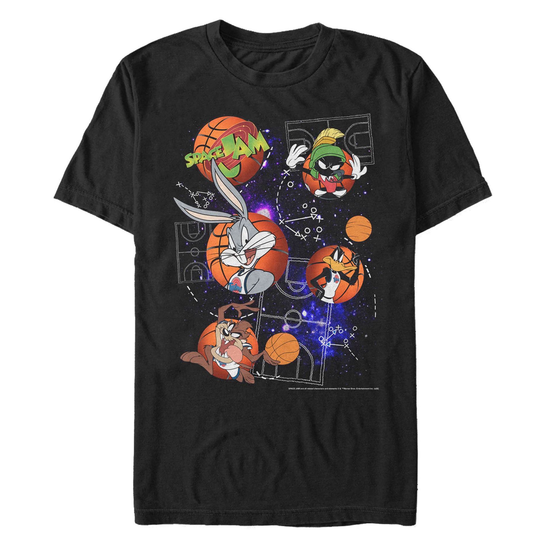 Men's Space Jam Basketball Icons T-Shirt