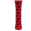 Memoi Women's Soft Ribbon Collar Dog Cashmere Blend Crew Sock - 2 of 3