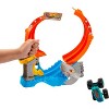 Hot Wheels Monster Trucks Corkscrew Shark Smash Track Set and 1:64 Scale Mega-Wrex Toy Truck - 4 of 4