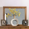 HOMES: Inside + Out 2pc Gazestar Boho 7 Drawer Wood Dresser and Mirror Set Light Walnut: Transitional Style, Smooth Finish - 4 of 4