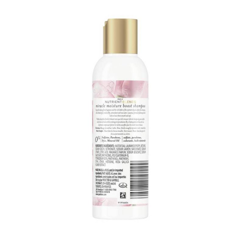 Pantene Nutrient Blends Sulfate Free Miracle Moisture Rose Water Shampoo, 2 of 6