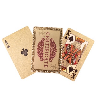 Toy Time 24K Gold Poker/Blackjack/Rummy Playing Cards