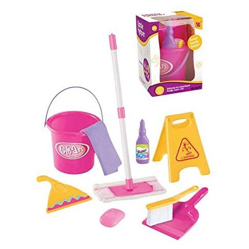 Kids Cleaning Set for Toddlers, Toy Broom & Mop Cleaning Accessory Set,  Pretend Play Toys for Boys & Girls, Little Helper Tools Toys 