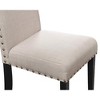 New Classic Furniture, Crispin Natural Beige Solid Wood Dining Chair (Set of 4) - 3 of 4