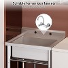 Acekool 21"x21"x33" NSF Stainless Steel Utility Sink with Adjustable Legs – Commercial Sink for Kitchen, Laundry & Restaurant Use - 3 of 4