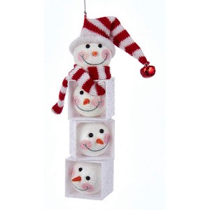 Kurt Adler Acrylic Ornament for Christmas Tree, Snowman Head - 1 of 1