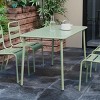 Gulches Green Long Outdoor Dining Table, Simple Waterproof Garden/Villa/Courtyard/Balcony Leisure Table - 4 of 4