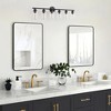 BAOURE Modern Vanity Light, Bathroom Light Fixtures for Expansive Bathrooms, Wall Lamp with Clear Glass for Mirror, Living Room - 3 of 4