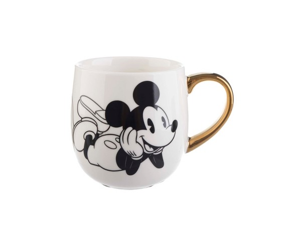Mickey Mouse & Friends Mickey Mouse Porcelain Mug 16oz - Gold/White
