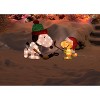 Peanuts 28in Peanuts 2D LED PreLit Yard Decor Sport Snoopy and Woodstock Hockey, Yellow - 2 of 2