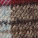 brown/red/blue plaid