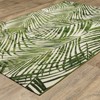 Captiv8e Designs Navarre Layered Tropical Palm Leaves Green/Ivory Indoor/Outdoor Area Rug - 3 of 4