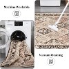 Modern Geometric Trellis Washable Area Rug - Non-Slip Low-Pile Indoor Carpet for Living Room,Bedroom,Dining Room & Office - 3 of 4
